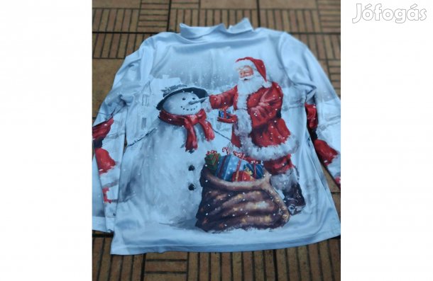 Télapós karácsonyi pulóver XL