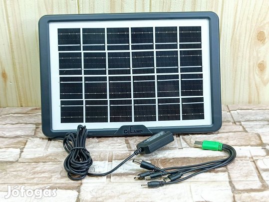 Telefon, és akkumulátorok (Power bank) töltésére 6V 8.0W Szolár panel