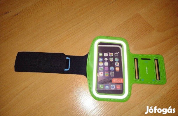 Telefon, mobil tartó futáshoz, fényvisszaverős