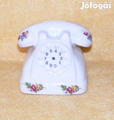 Telefon alakú porcelán persely