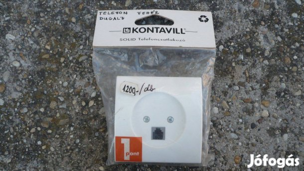 Telefon csatlakozó aljzat fehér