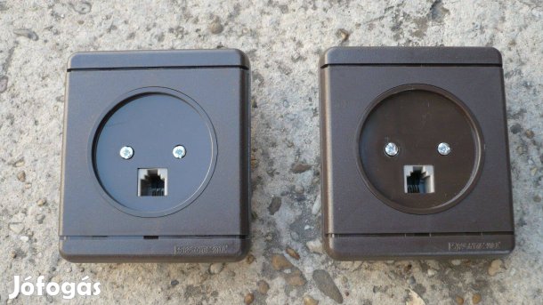 Telefon csatlakozó aljzatok barna
