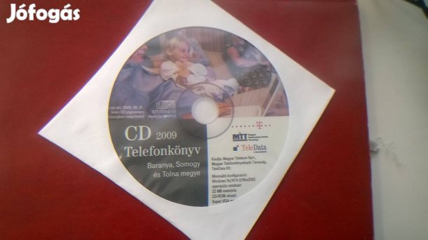 Telefonkönyv CD , Baranya , Somogy , Tolna megye , 2009