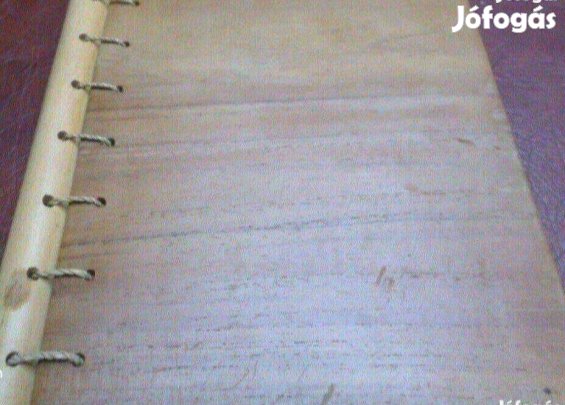 Telefonkönyv regiszter kézműves fa borító Új