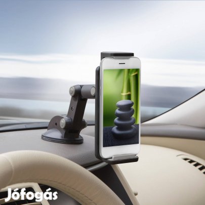 Telefontartó Autós praktikus kábelnyílás tablet telefon tartó