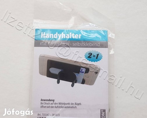 Telefontartó kártyatartó fehér bontatlan csomagolás