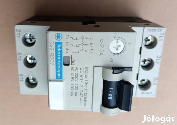 Telemecanique GV2-RS07 motorvédő kapcsoló (1.6-2.5A)