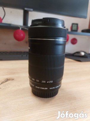 Teleobjektív Canon EF-S 55-250mm f/4-5.6 Kit (+UV Lencse)