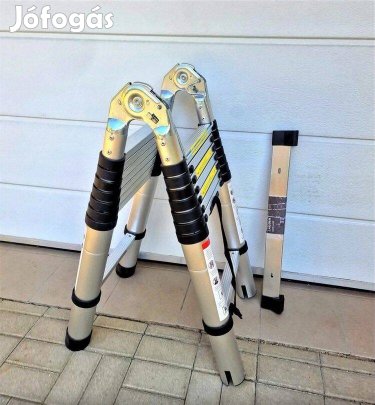 Teleszkópos - Összecsukható Létra 5m / 2,5m X 2 Kétágú Új - Számlás !