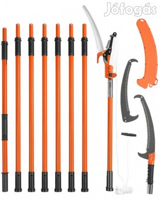 Teleszkópos ágvágó fűrész, metszőolló 224-824 cm,