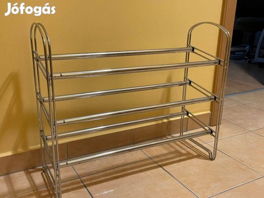 Teleszkópos cipőtartó inox 15 pár félár alatt!
