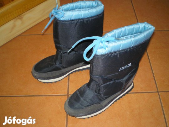 Téli bélelt csizma 35-ös 35 keveset használt hibátlan + papucs