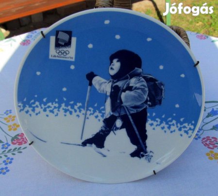 Téli olimpia emléktányér