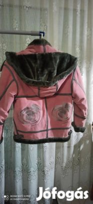 Télikabát gyerek M egyedi, szép dizájn belül szörmebélés, eladó