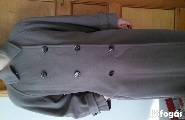 Télikabát női gyapjú barna hosszú téli kabát M M-es