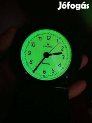Teljes Lume Junghans Luminova kagylóhéj zsebtükör stílusú utazó óra