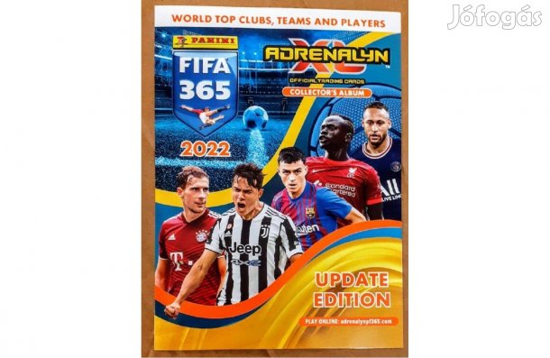 Teljes Panini FIFA Update 2022 gyűjtemény 160 focis kártya + 24 XXL
