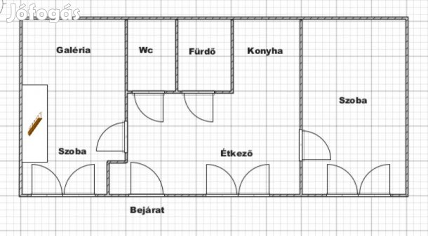 Teljes körűen felújított, 2 szobás belvárosi sorház eladó!