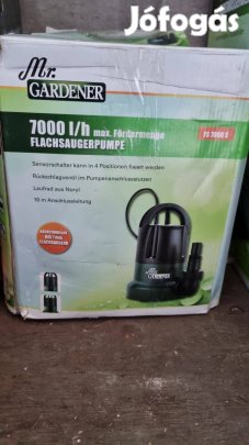Teljes víztelenítéshez Mr. Gardener lapos búvárszivattyú 7000liter/óra