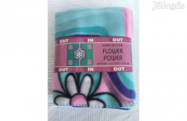 Teljesen új, sohasem használt színes pléd, takaró, pokróc 130x170cm
