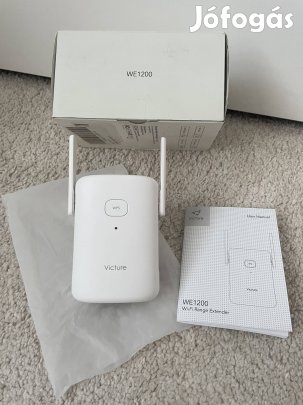 Teljesen új dobozos Victure WE1200 2,4/5Ghz jelerősítő + lan ethernet