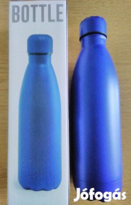 Teljesen új rozsdamentes kék színű acél kulacs eladó