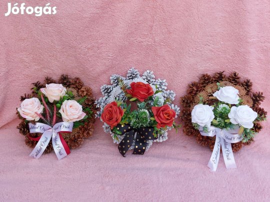 Temetőbe koszorú 30 cm. Húsvétra-anyák napjára