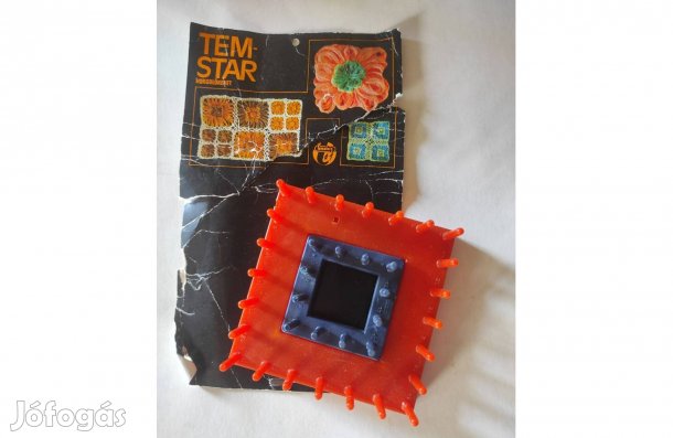 Temstar horgolókeret, kb. 10 cm