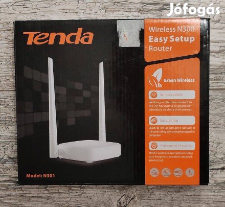 Tenda N301 router Wifi 2 antennás