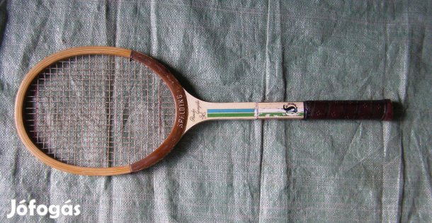 Teniszütő ,régi retro Spalding Pancho Gonzales fa teniszütő