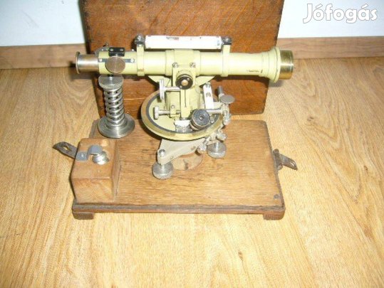 Teodolit, régi, Magyar, réz, gyűjtői,