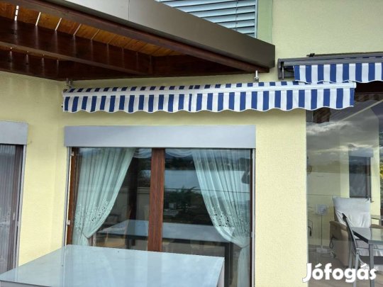 Terasz kert pavilon,fali kézzel hajtható eladó!