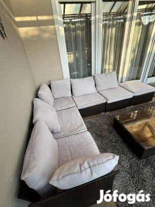 Terasz ülő garnitúra asztallal