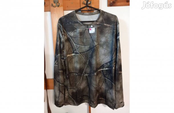 Terepmintás (faág) légáteresztő poló L-es (42-44)- Teljesen új