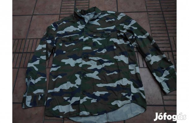 Terepmintás hosszú ujjú outdoor katonai ing L XL