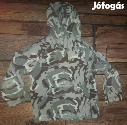 Terepmintás kapucnis pulóver