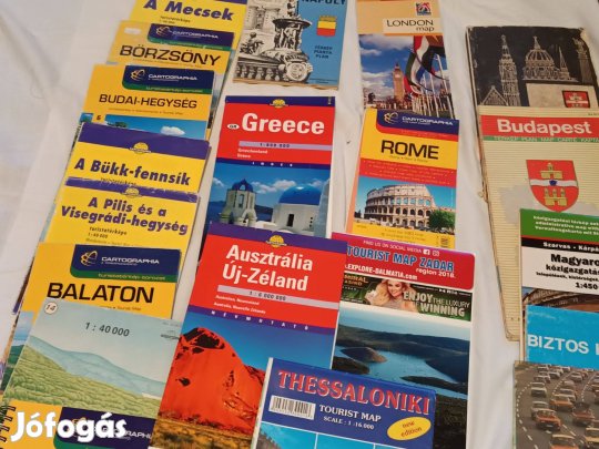 Térképek - turista, város, ország