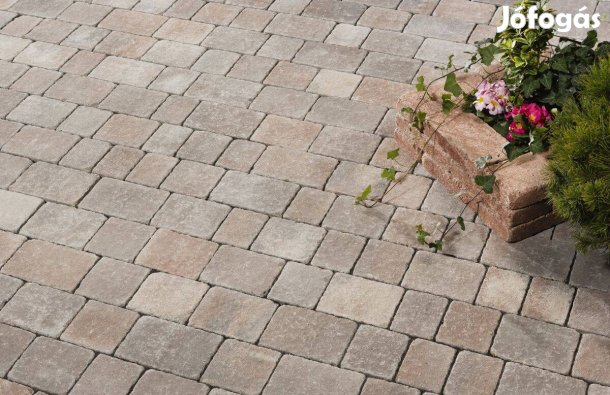 Térkő. L Castrum Antik, kagylóhéj színű térkő országos szállítással,