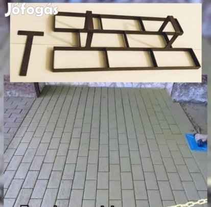 Térkő mintanyomó sablon Vasból Akciós utolsó darab