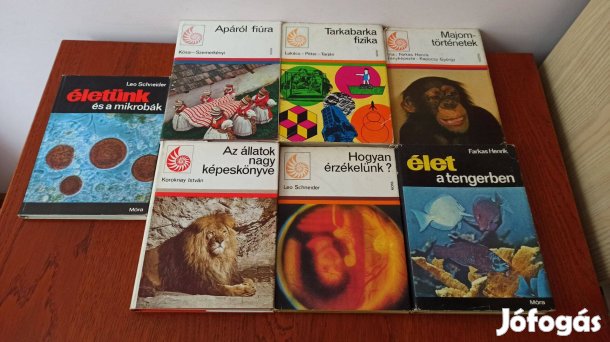Természetbúvár sorozat könyvcsomag / 7 db könyv