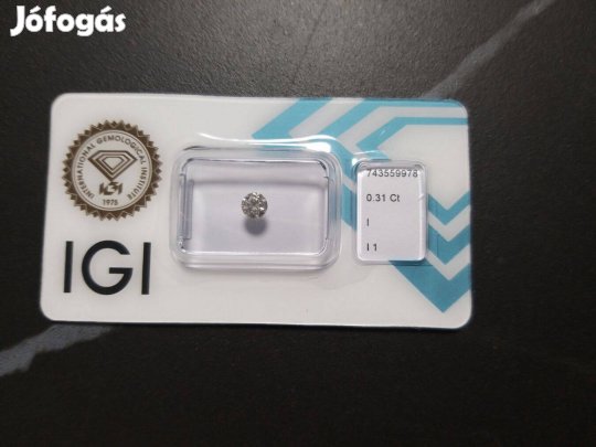 Természetes Briliáns gyémánt 0.31 CT