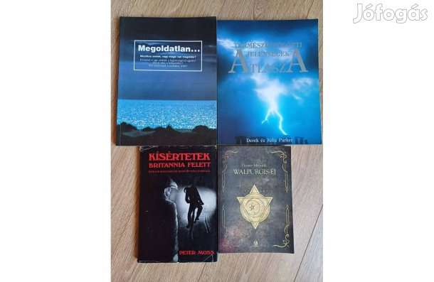 Természetfeletti, misztikus könyvcsomag, 4 db egyben
