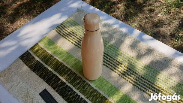 Termosz eladó, rozsdamentes, világosbarna, 0,5l