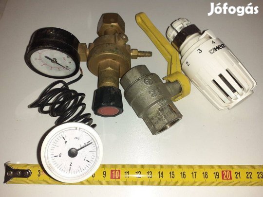 Termoszelep golyóscsap nyomásmérő áramlásmérő egyben