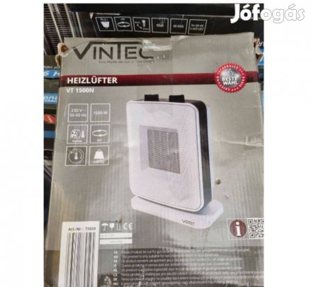 Termosztátos elektromos hősugárzó forgó funkcióval, kerámiabetéttel