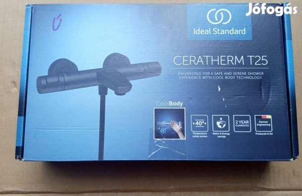 Termosztátos kád csaptelep Ideal Standard Ceratherm T25, kád-zuhany