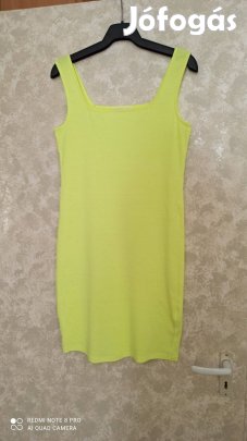 Terranova neonsárga pamut nyári ruha