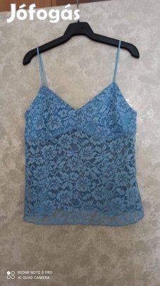 Terranova világoskék csipke top