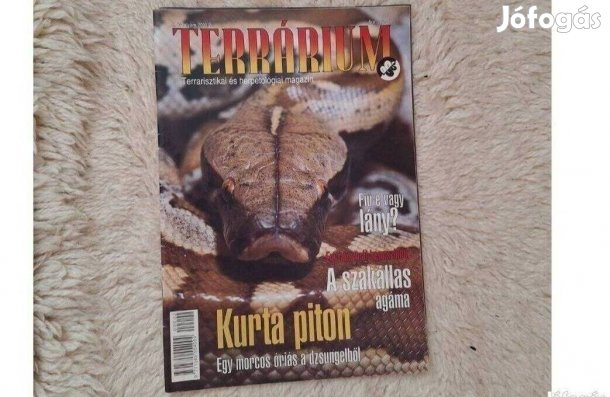 Terrárium 2000/2 magazin eladó. Szülinapra kiváló ajándék