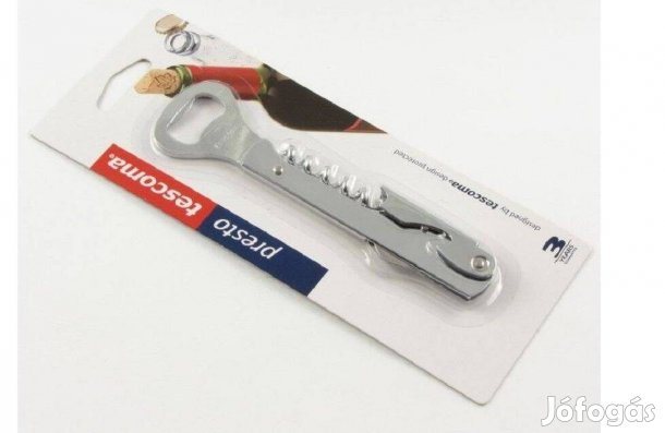 Tescoma üvegnyitó sörnyitó dugóhúzó pincérnyitó rozsdamentes acél